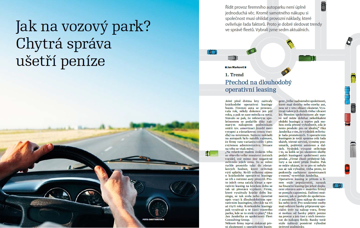 Jak na vozový park? Chytrá správa ušetří peníze